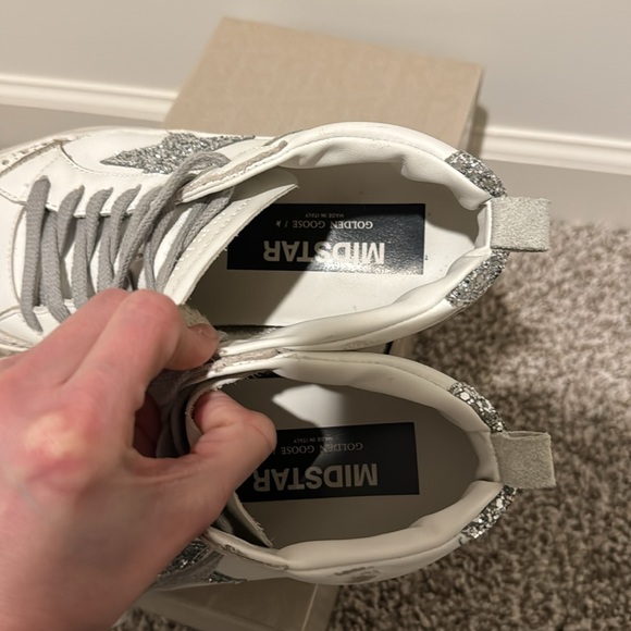 Golden Goose White Midstar Sneakers - Picture 10 of 11